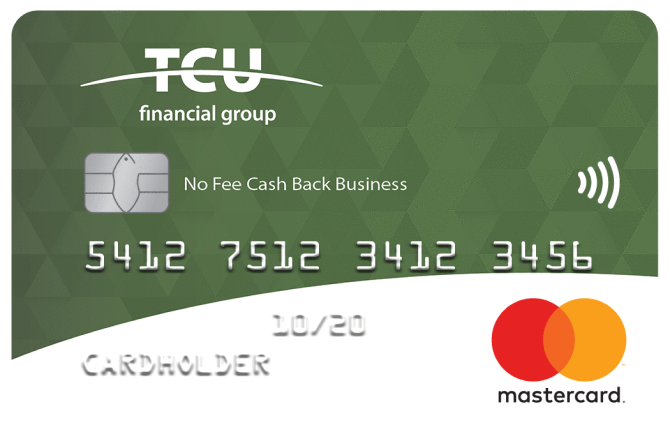 TCU No Fee Cash Back Business Mastercard